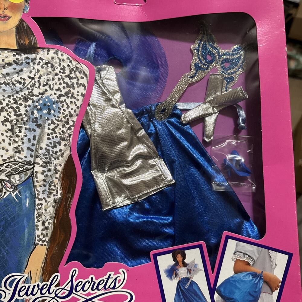 Vintage 1986 Barbie Jewel Secrets Whitney Fashion Storybook NIB Damaged Box - Picture 3 of 8